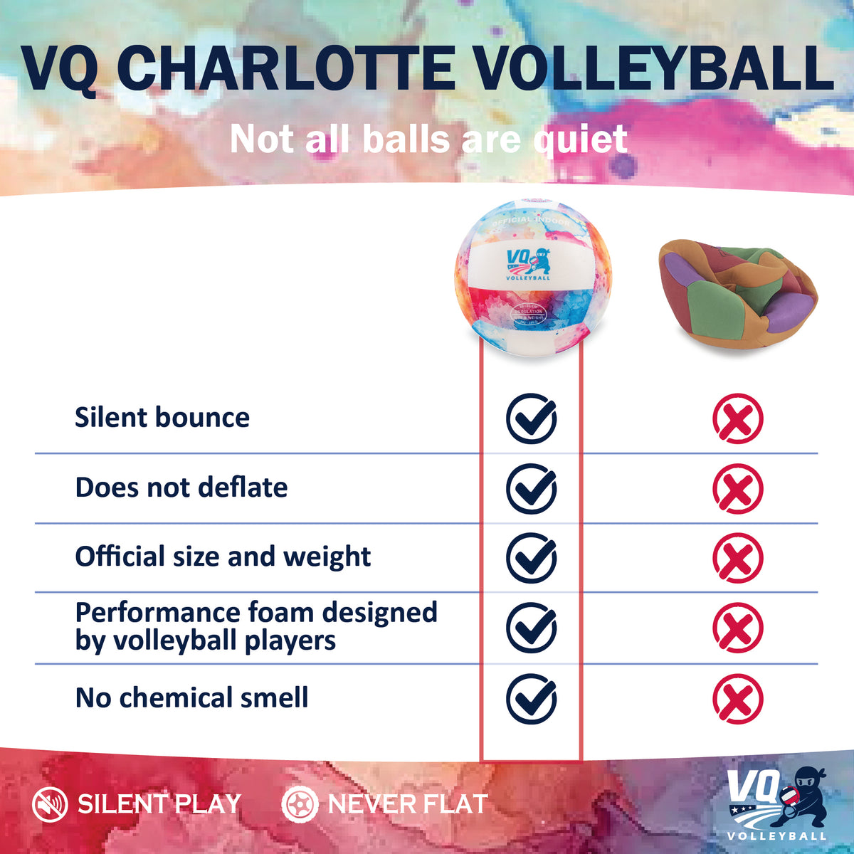 Volleyball 3-Pack Watercolor