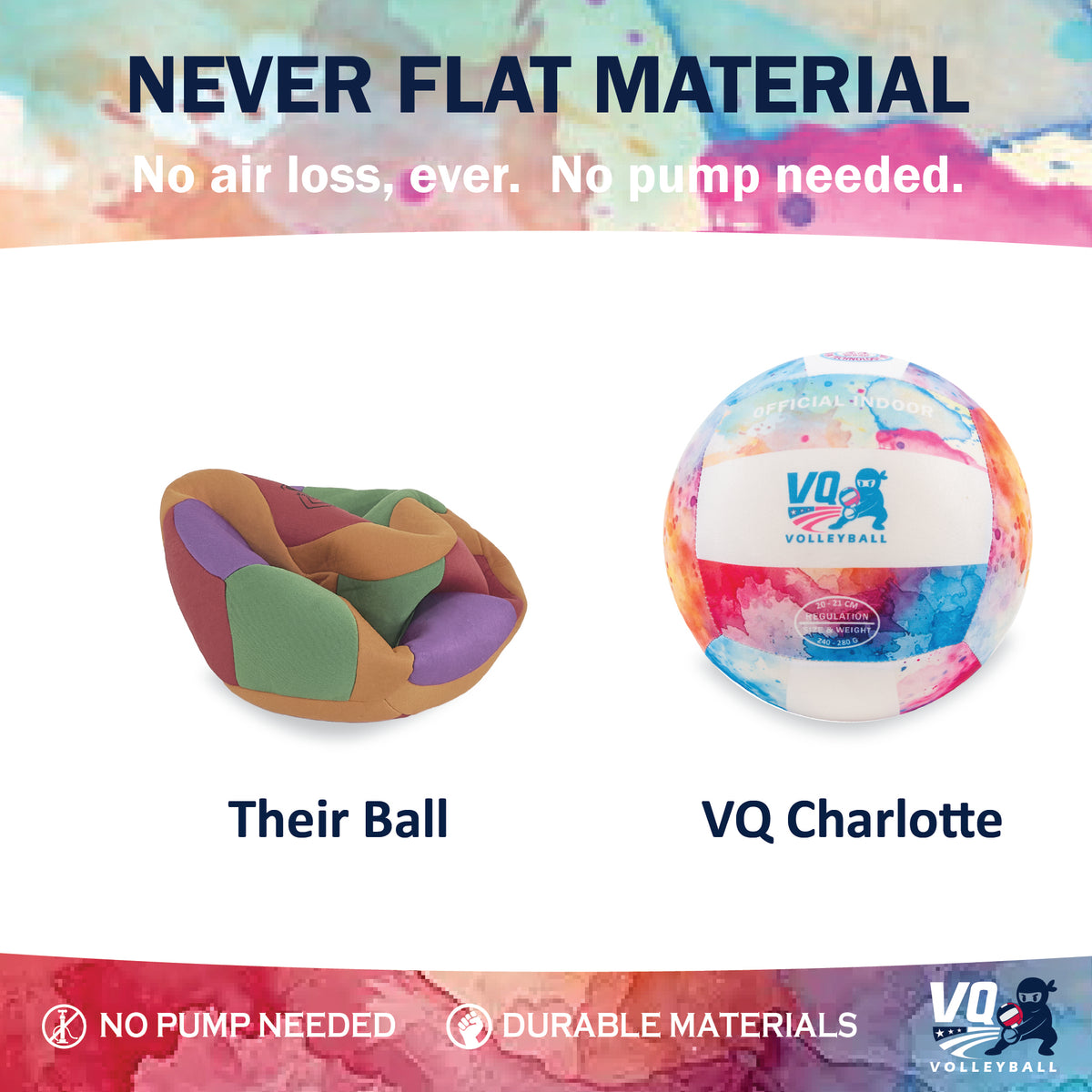 Volleyball 3-Pack Watercolor