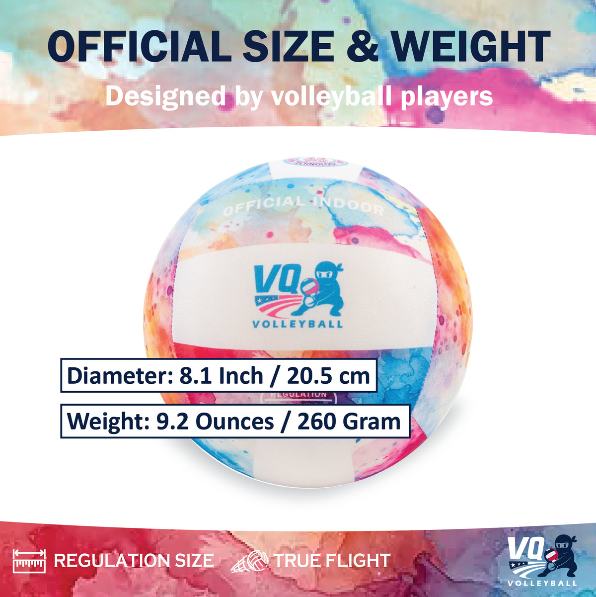 Volleyball 3-Pack Watercolor