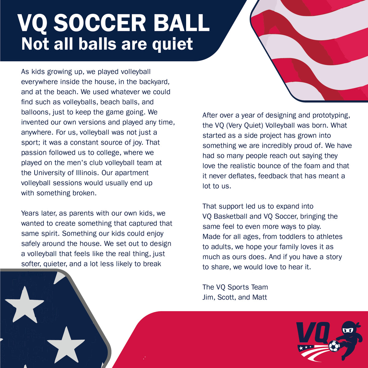 The Silent Soccer Ball for Indoor Training - Size 4 - Navy