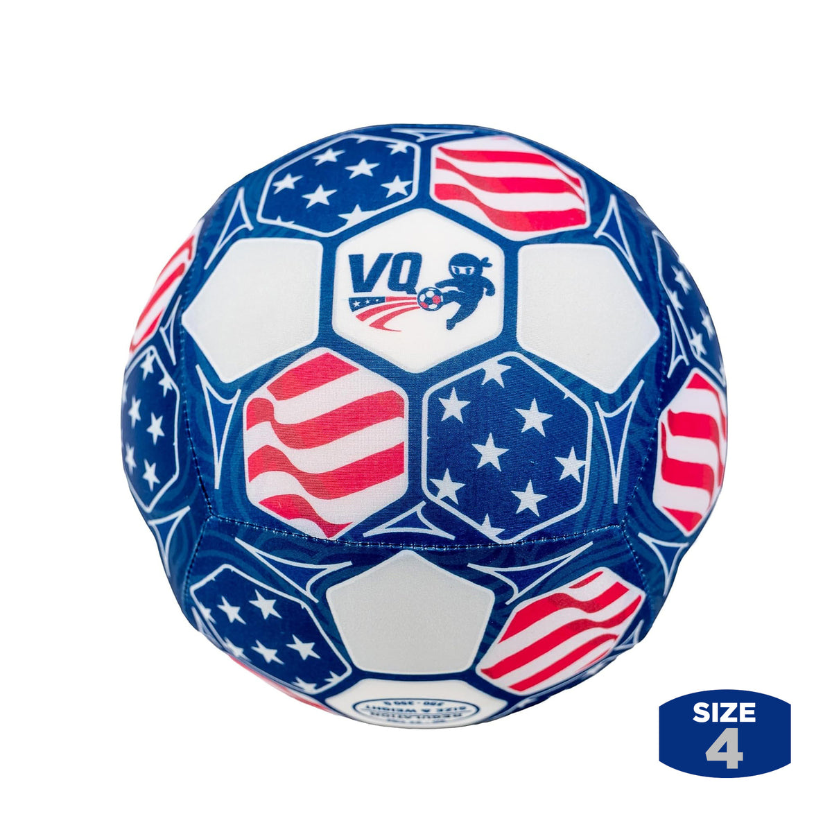 The Silent Soccer Ball for Indoor Training - Size 4 - Navy