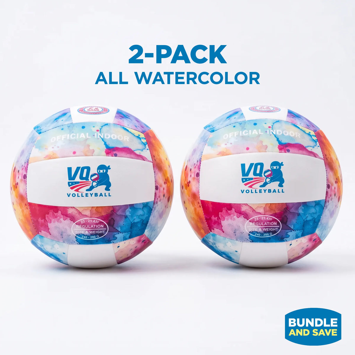 VQ Volleyball Duo Pack (2x Watercolor)